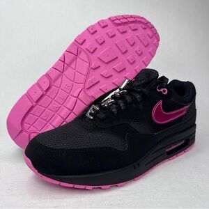 Nike Air Max 1 PRM Valentines Day Black Playfull Pink HV2302-001 Men's Size 12